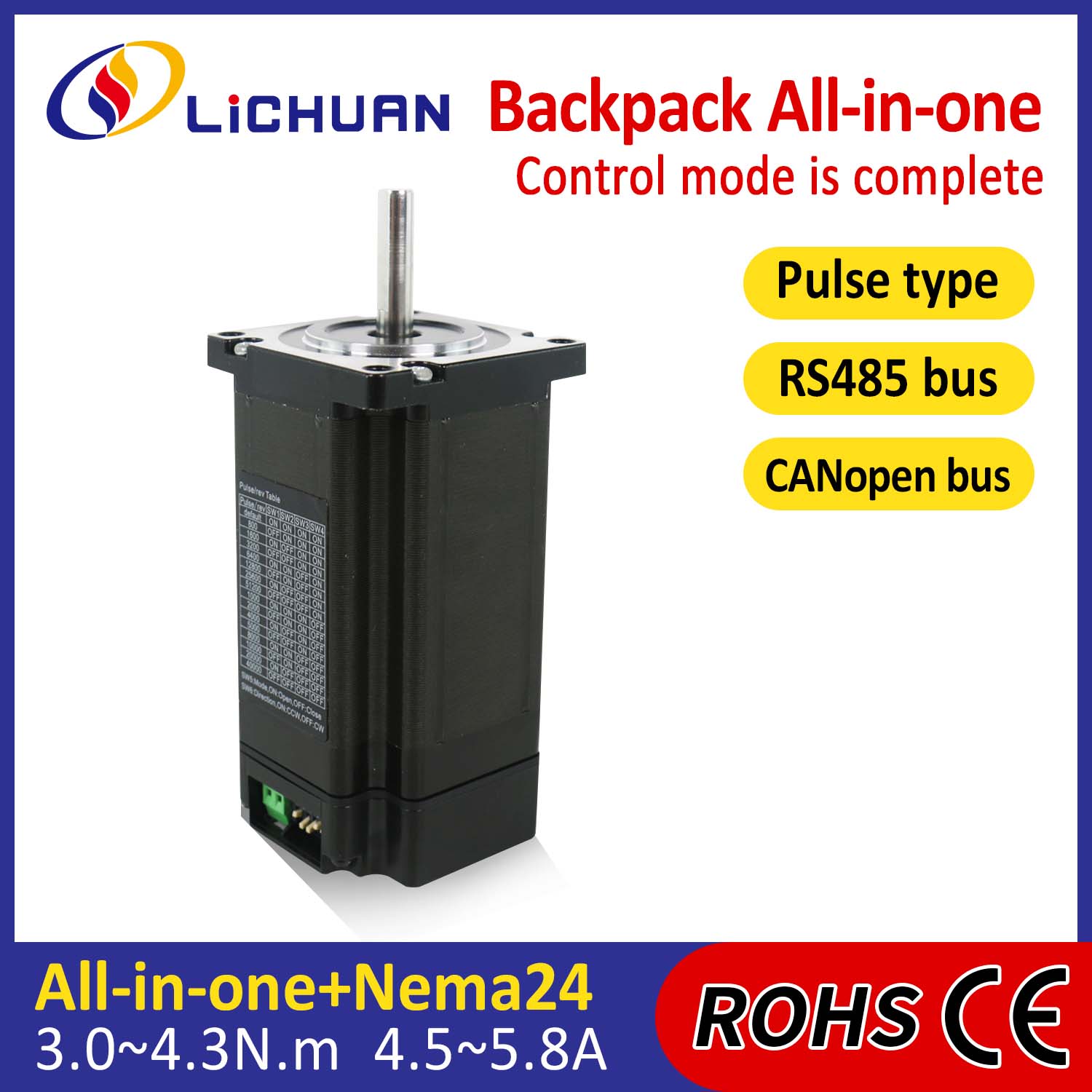 Tipe tas ransel Nema24 Loop-ditutup gelut stepper toper