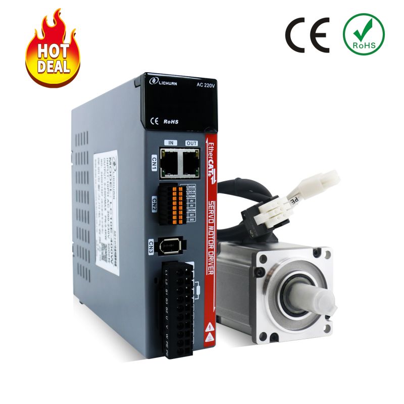 Motor servo AC Ethercat 600W 3000rpm 1.91nm a kit